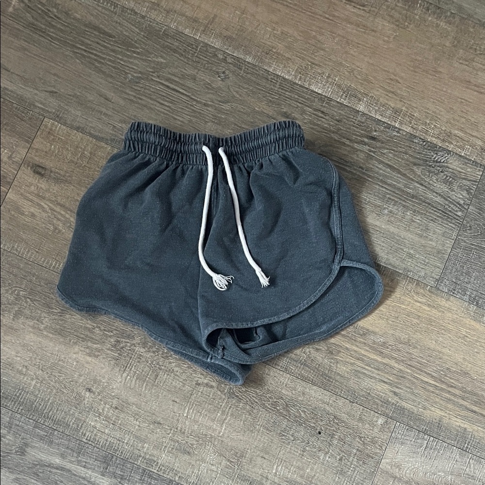 Flirtitude Charcoal Elastic Shorts